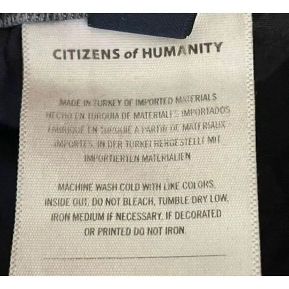 Citizens of Humanity Olivia Blend Black Mid Rise Slim SZ SZ 28 # 1286 - Picture 14 of 14